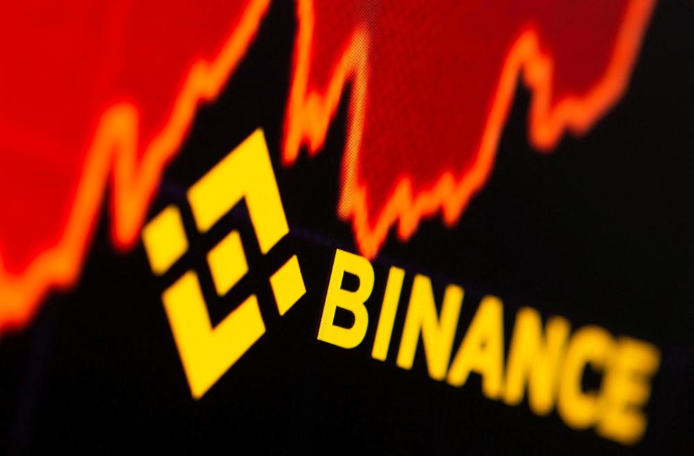 Logo de Binance con una gráfica