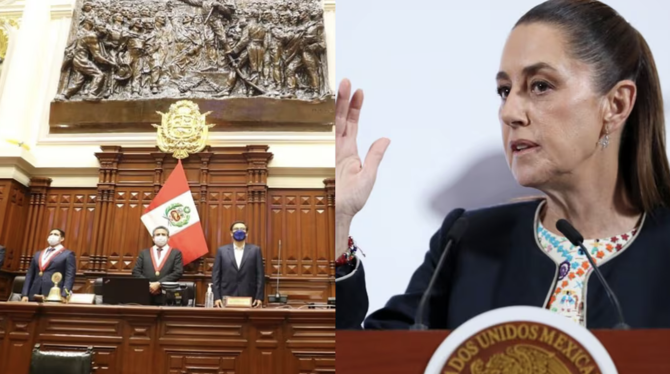 Congreso de Perú declara persona non grata a Claudia Sheinbaum, presidenta de México