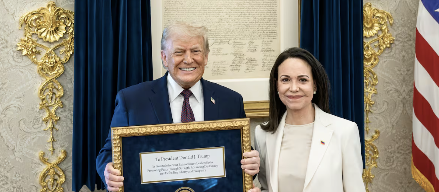 Indignación en Noruega por la decisión de María Corina Machado de entregar la medalla del Nobel a Trump
