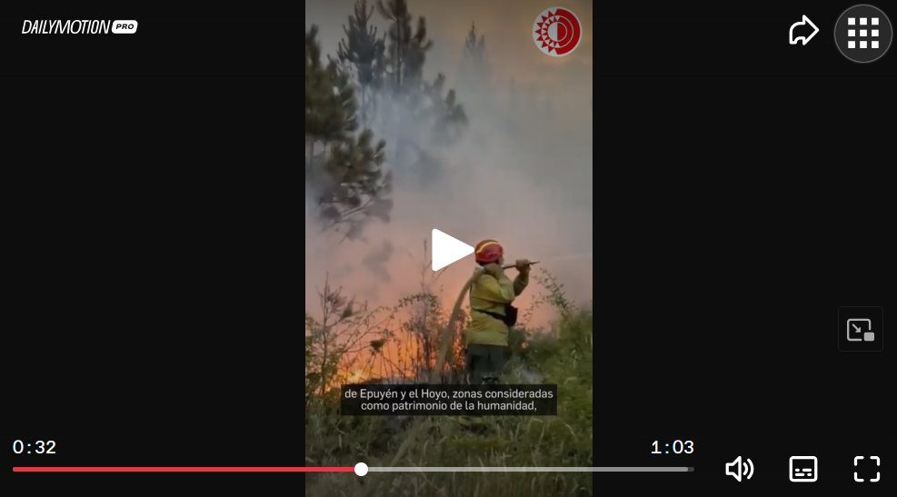 Sin control, incendio en Patagonia argentina; Milei recorta el gasto para combatir el fuego