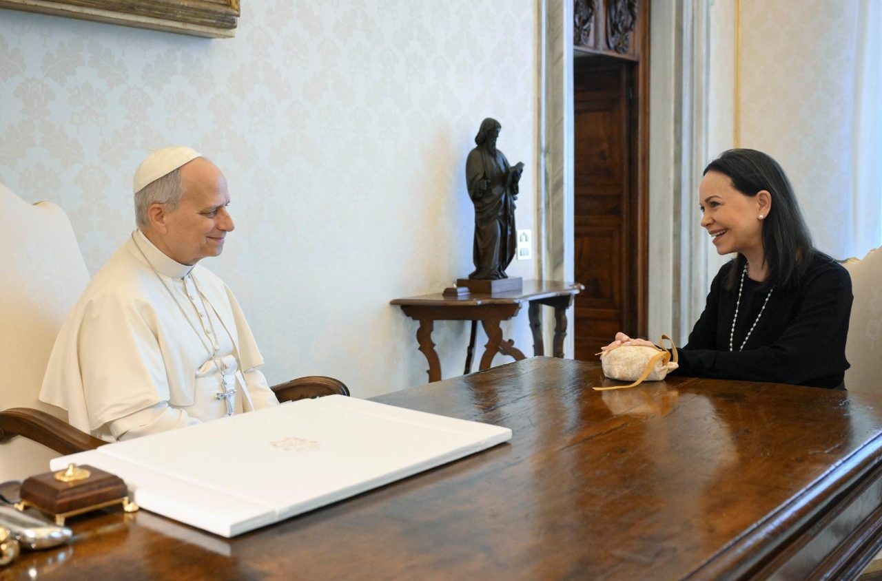 El Papa recibe a la Premio Nobel venezolana María Corina Machado