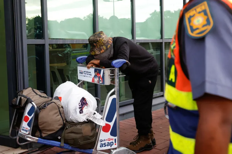 A South African man who left to fight in Russia's war on Ukraine arrives back home in Durban