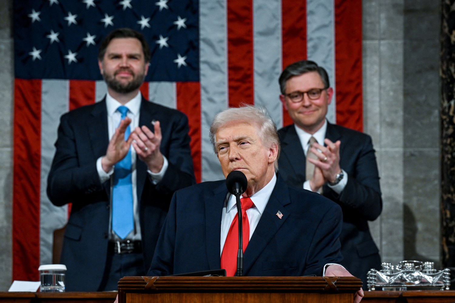 Trump at the state of the union.
