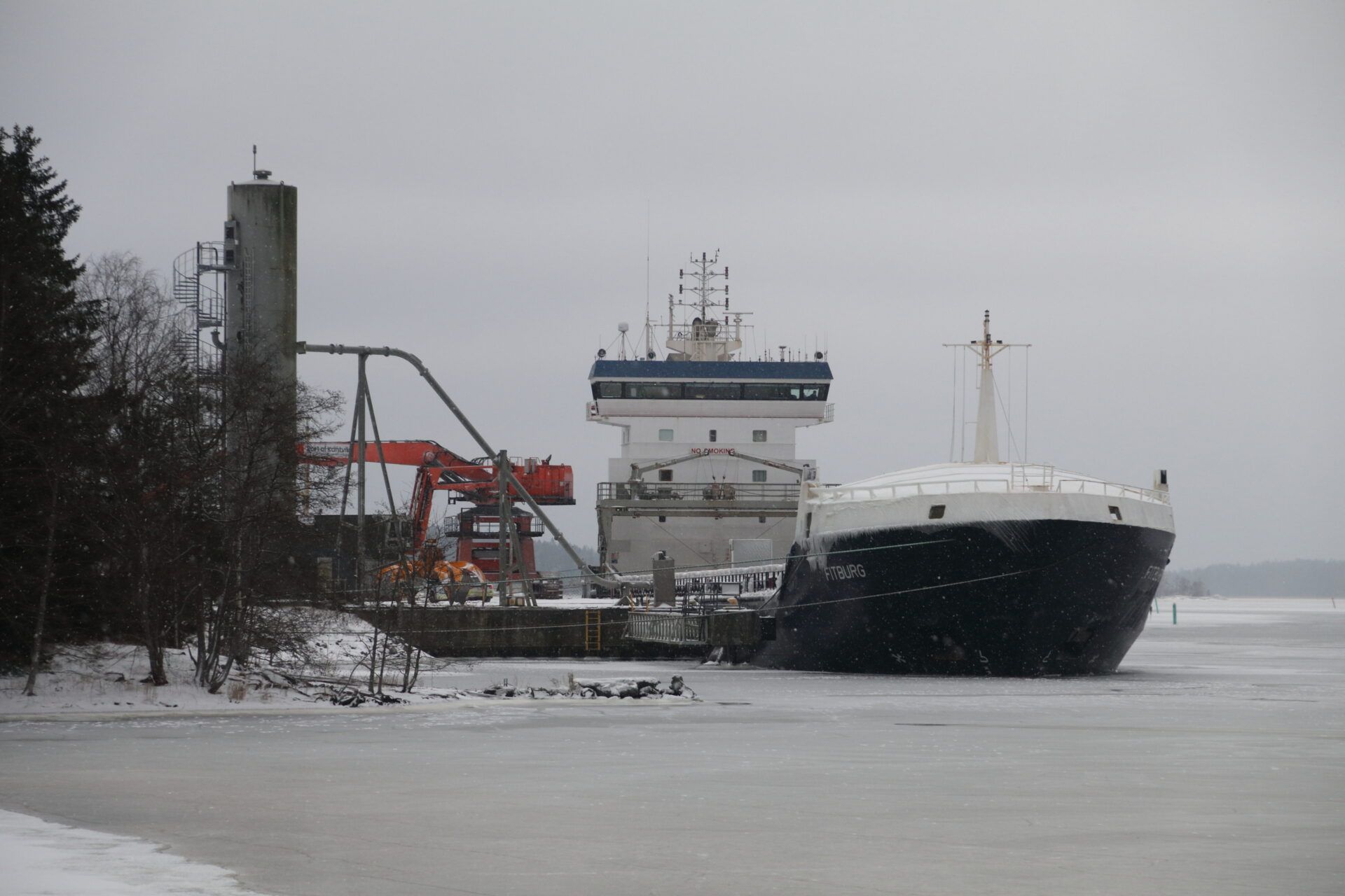 Finnish authorities took control of the Fitburg and escorted it to the port of Kantvik after it damaged an undersea cable.