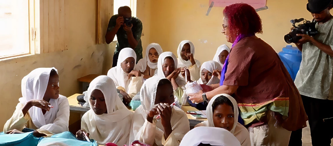 Students at Elryan Primary School for Girls