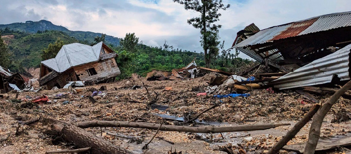 Floods in Kalehe, South-Kivu, Democratic Republic of Congo.