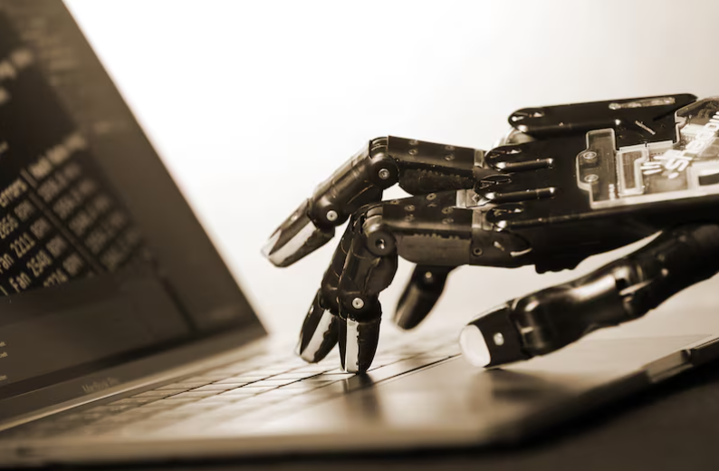 robot tecleando-Bloomberg