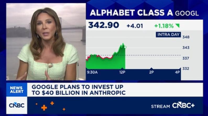 Google to invest up to $40 billion in Anthropic as search giant spreads its AI bets