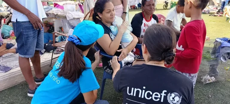 Se estima que 680,000 niños y niñas necesitan asistencia humanitaria tras los terremotos en Venezuela.