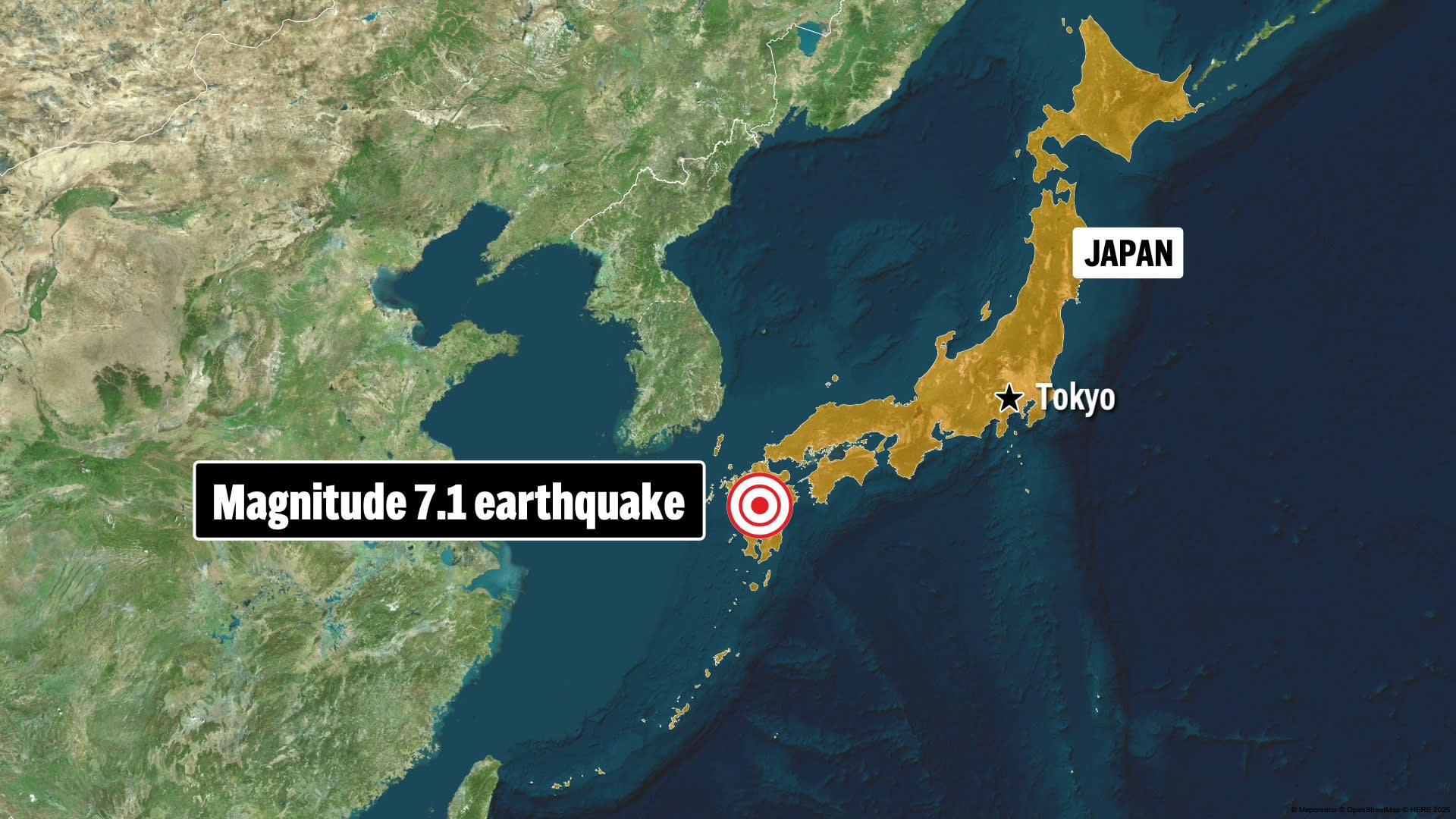 Powerful 7.1-Magnitude Earthquake Strikes Kumamoto, Japan