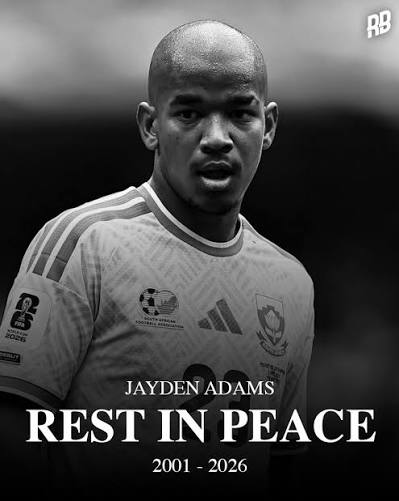 Tragedia en el Mundial 2026: Fallece Jayden Adams, Jugador de la Selección de Sudáfrica