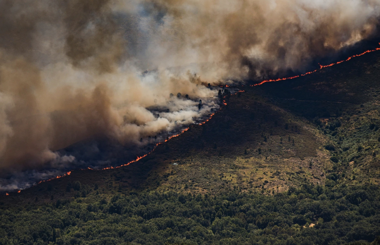 More than 200,000 people flee raging wildfires in France and Spain, some escaping by boat