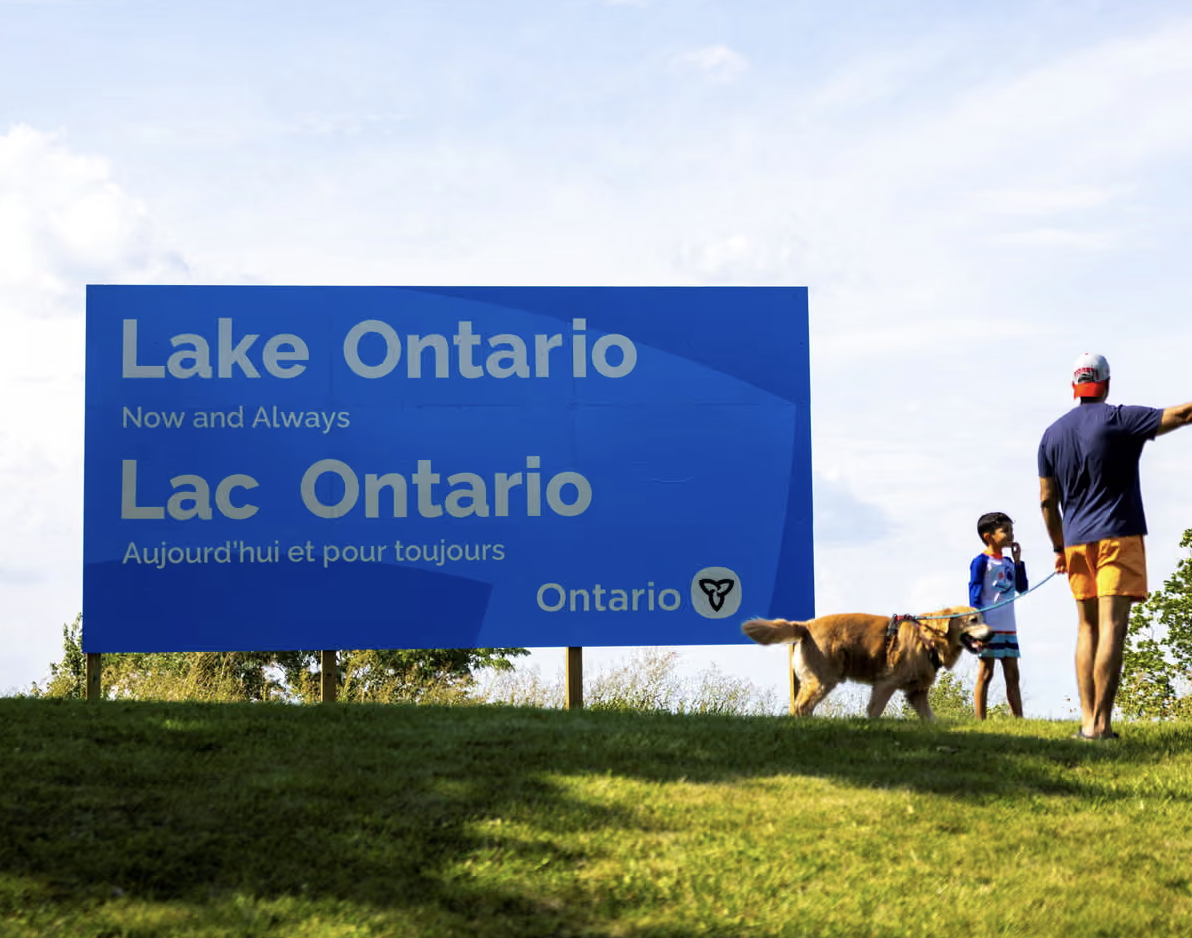 Canada Erects 'Lake Ontario' Sign as Spat With Trump Escalates