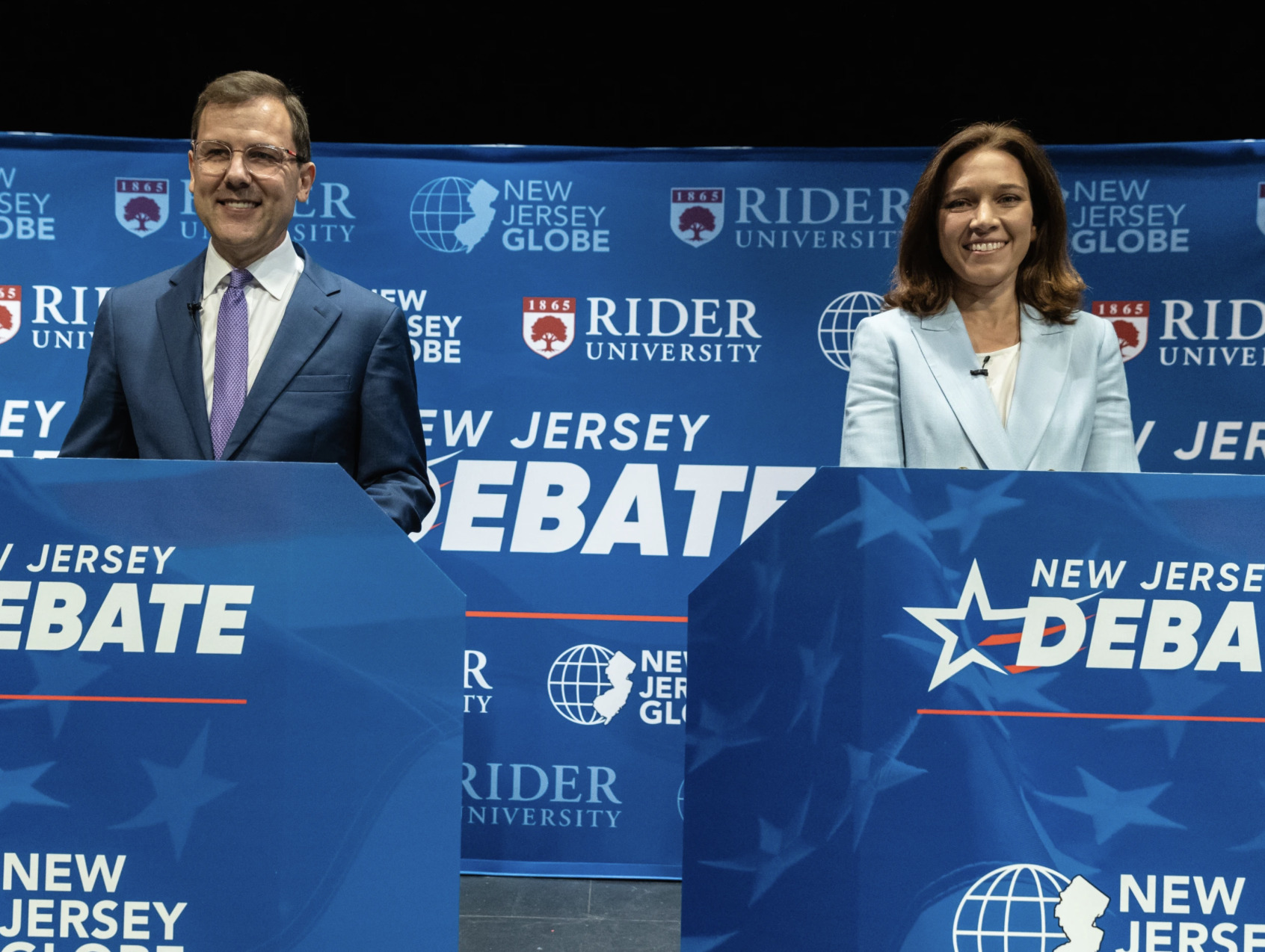 New Jersey Republican Tom Kean Jr. and Democrat Rebecca Bennett clash over war in Iran, tariffs