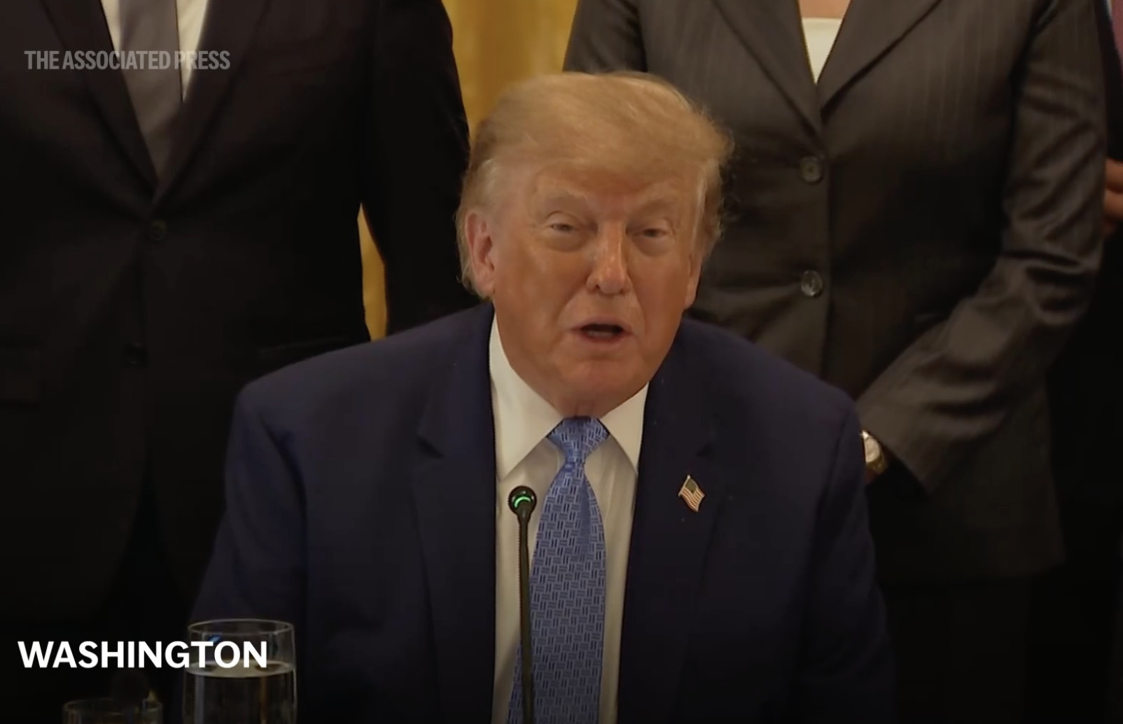 Trump says top tech firms have signed accord to ‘self-police’ AI development