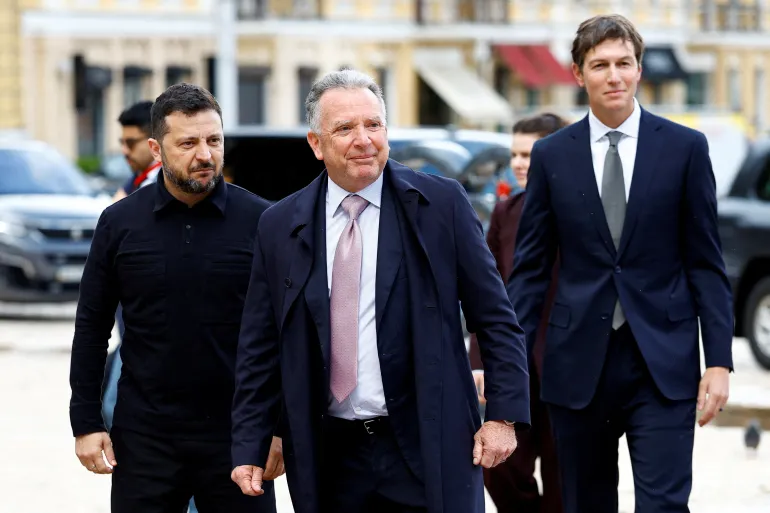 US envoys hold ‘substantive’ talks with Zelenskyy in first visit to Kyiv