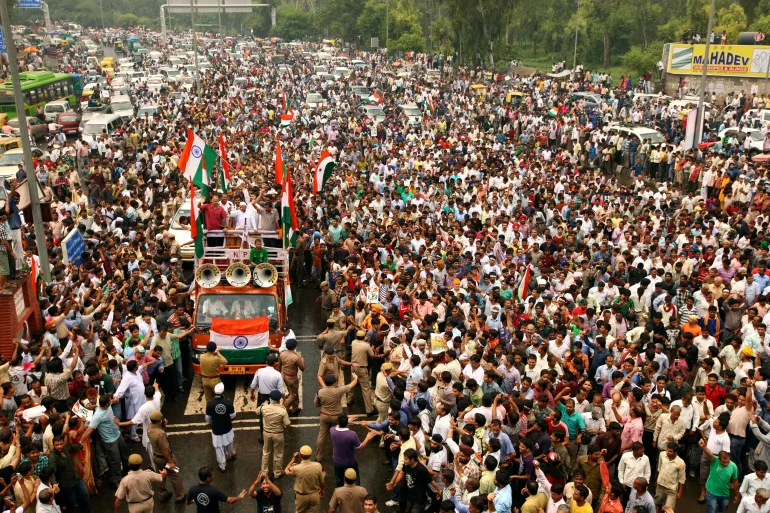 Street Protests in India Shape Modern Democracy